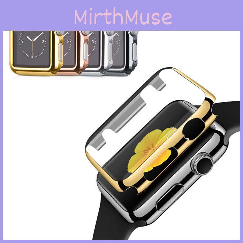 Защитный чехол для Apple Watch, жесткий чехол с гальваническим покрытием из поликарбоната, защитный рукав