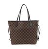 [Б/У] Сумка-тоут Neverfull Mm из клетчатого покрытого канваса с кожаной отделкой - Очень хорошее состояние #L9WTK0