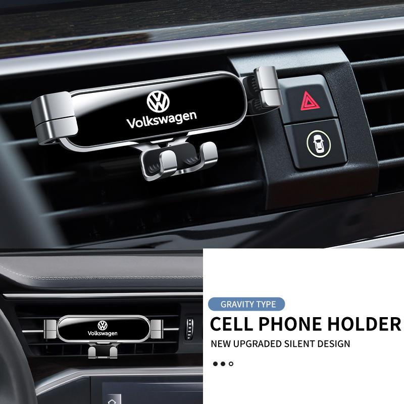 Car Phone Holder Gravity Air Vent Clip Mount Phone GPS Support Stand For Volkswagen VW Jetta Golf Beetle CC EOS GTI MK4 MK6 MK7 ze1