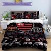 Flamengo 3pcs Bedding Set Duvet Cover Closure Includes 1 Duvet Cover & 2 Pillowcases for All Seasons Bedroom Home Dorm Decor