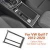 For Volkswagen VW Golf 7 2012- Carbon Fiber Car Water Cup Panel Decorative Stickers Auto Interior Modification Accesorios