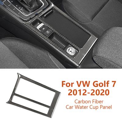 Для Volkswagen VW Golf 7 2012-карбоновая панель для чашки воды, декоративные наклейки, аксессуары для модификации интерьера автомобиля