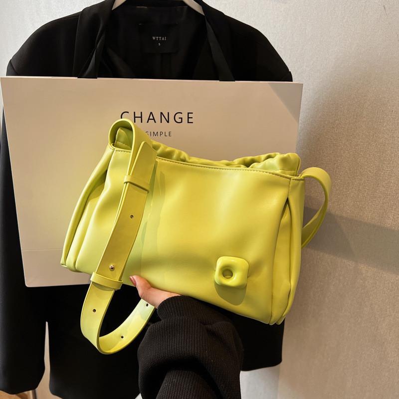 Fashion Solid Color Minimalist Crossbody Bag Urban Simple Style Small Shoulder Bag