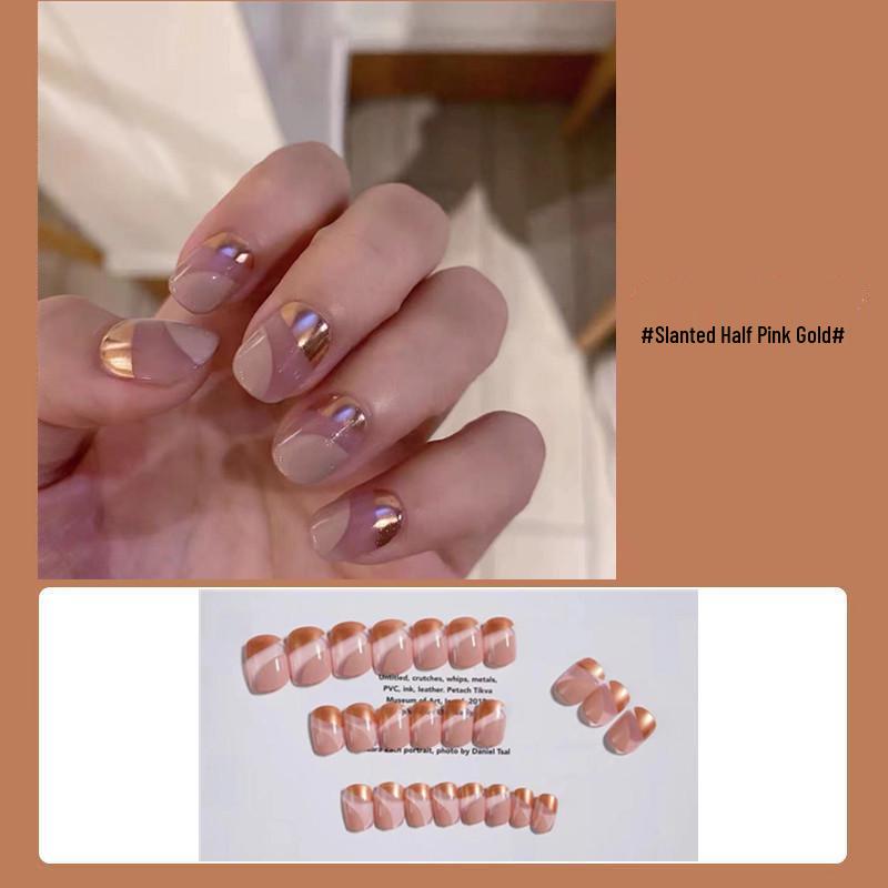 Youduo Wearable Detachable False Nail Set - Ready-to-Wear Nail Art for Any Occasion.