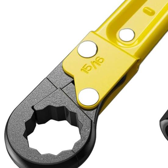 Ключ-съемник для углового блока Двусторонний трещоточный сантехнический ключ Нескользящая рукоятка Комплект ключей для угловых стоп-кранов