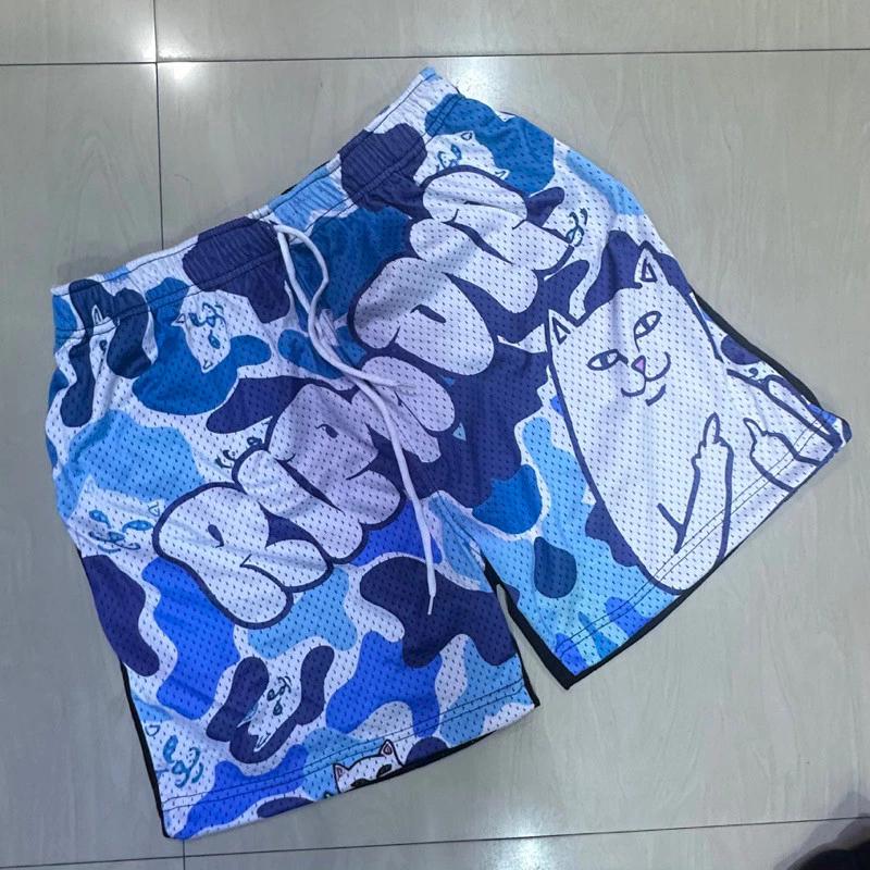 CAT Star Muay Thai Training Kickboxing Boxing Print Shorts Martial Art Boxer Unisex Men Women Kid Pants Fighting Fitness Gym Sport Workout