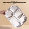 3 Compartments Lunch Storage Container 316 Stainless Steel Food Container  For Office