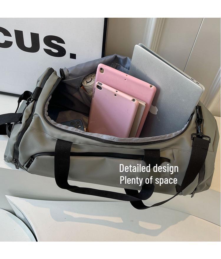 Большая вместительная дорожная сумка-тележка унисекс и сумка для фитнеса с плечевым ремнем