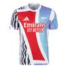 Adidas Предматчевая майка Arsenal 24/25 Better Scarlet/White/Black/Clear Aqua Мужская уличная одежда JE7562
