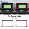 Для Toyota RAV4 XA50 2019 2020 2021 2022 2023 2024 2025 Наклейка из настоящего мягкого углеродного волокна LHD RHD Отделка экрана центральной навигации автомобиля
