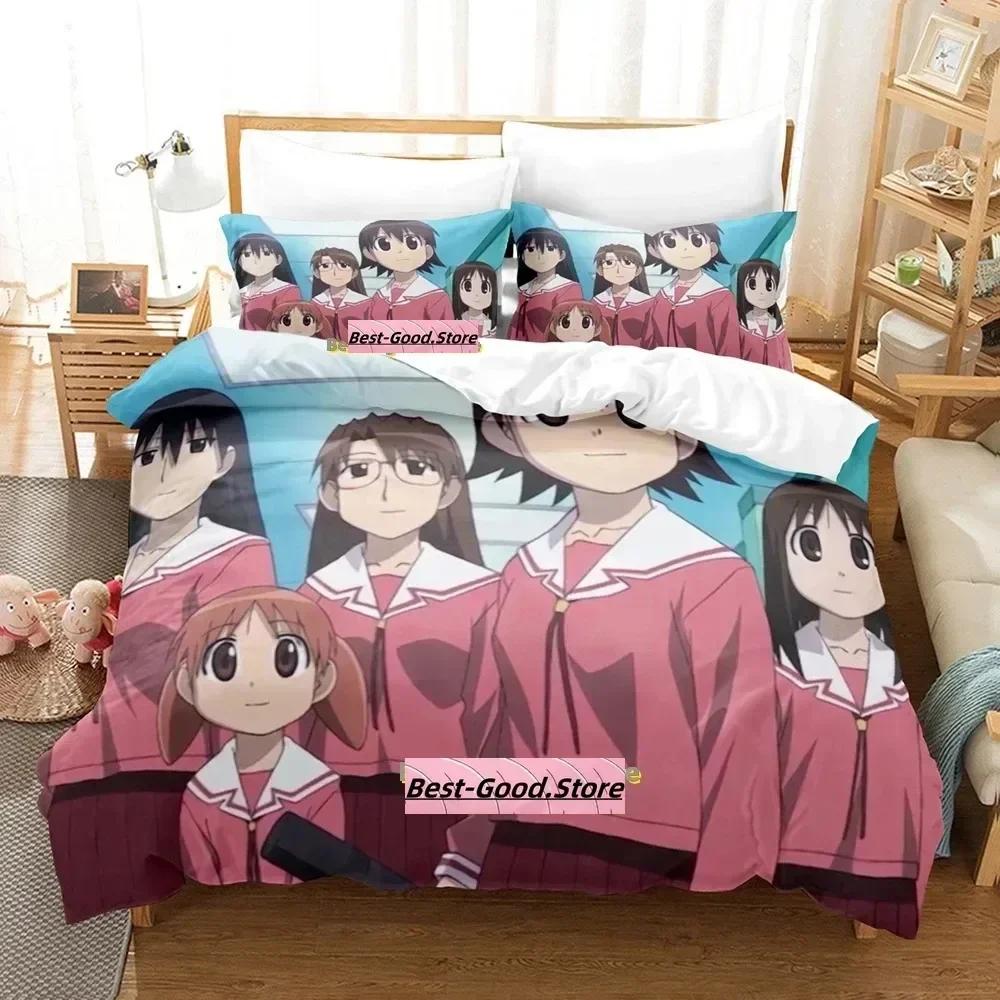 Постельное белье Azumanga Daioh Односпальное Twin С принтом Комплект постельного белья с наволочкой Пододеяльник Мягкий Односпальный Двуспальный Queen Super King