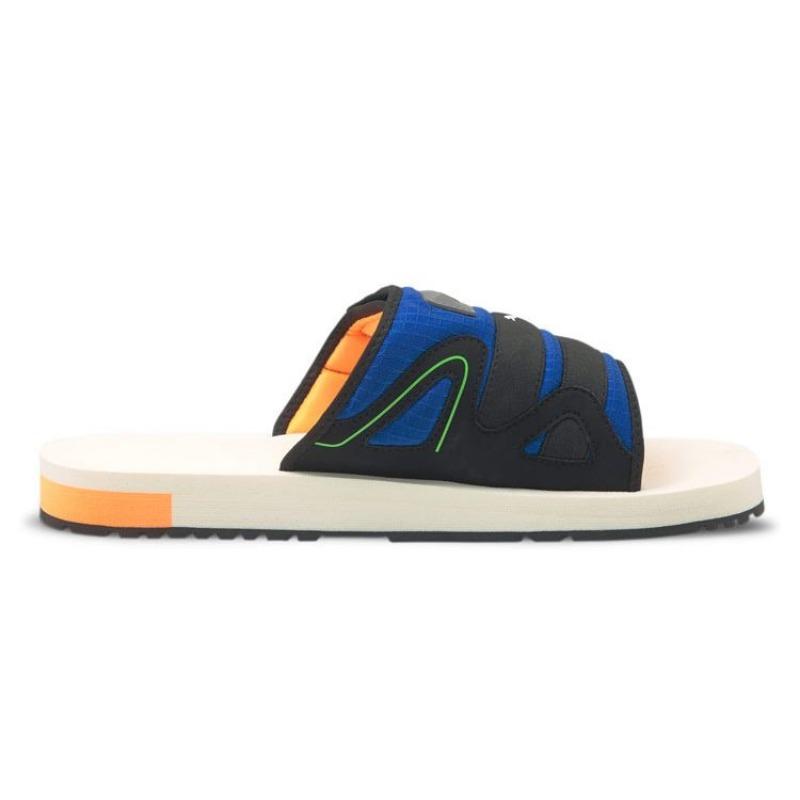 PUMA Mirage Mox Unisex Hook And Loop Slide Sandals White Blue 375630-01