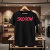 Классическая футболка Skid Row с винтажным логотипом рок-группы (черный) - T674