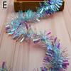 2m Glitter Christmas Tinsel Wire Garland Christmas Tree Decoration Metallic Wire Ribbon Hanging New Year Xmas Navidad Home Decor AVE