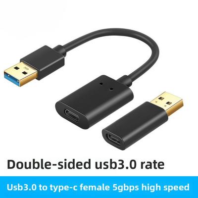 Адаптер USB 3.0 папа на Type C мама с чипом для телефона Xiaomi Huawei, жесткого диска для подключения к компьютеру, двусторонний