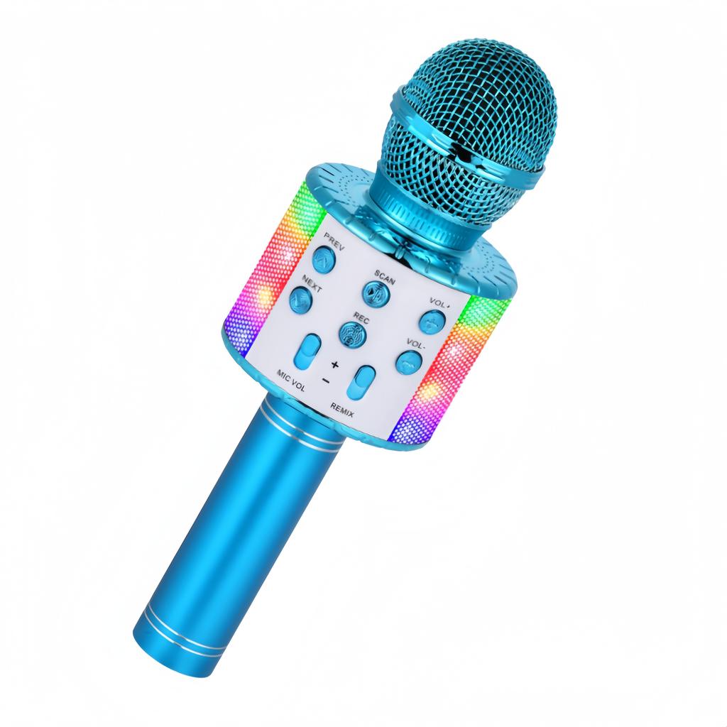 Караоке-микрофон для детей и взрослых - Bluetooth-микрофоны, поющий микрофон с диско-светом, портативный караоке-плеер для подарков