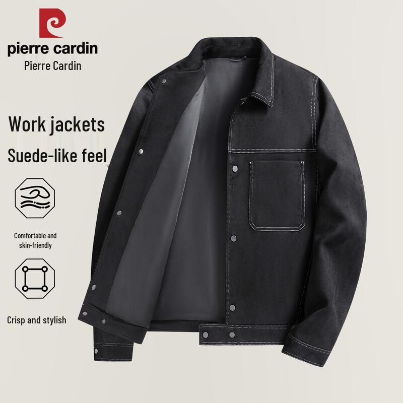 Pierre Cardin Мужская замшевая куртка в стиле кэжуал