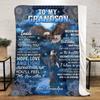 Love Blanket Grandson Plush Blanket Soft Comfortable All Seasons Perfect Sofa Office Naps Outdoor Travel Makes Great Gift