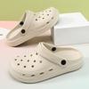 Spring and Summer Couple Non-slip Hole Shoes Non-slip Round Head Wear-resistant Fashion Solid Color Casual Beach