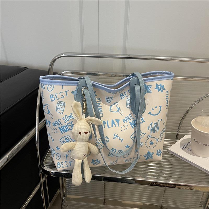 Принтованная модная дорожная большая вместимость новая персонализированная подвеска осенняя популярная повседневная плечевая сумка-тоут