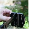 Thermal Micro Ceramic Rod Tungsten Steel Butterfly Two-stage Camping Pocket Kitchen Knife Sharpener Tool