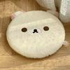 Очаровательная круглая подушка-сиденье Rilakkuma из пены с эффектом памяти, плюшевая подкладка для офисного кресла, поддержка для сидячих поз, подушка для ягодиц, съемная, моющаяся