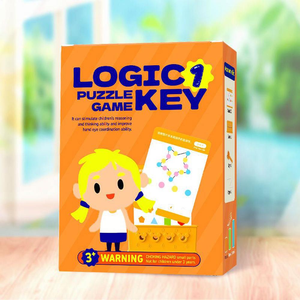 Образовательная игра на сопоставление STEM, Логическая головоломка-ключ, Игрушка для практического обучения критическому мышлению, для детей 3-6 лет в детском саду