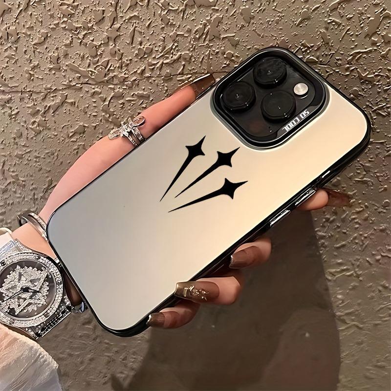 Простой и стильный чехол для телефона с узором подходит для iPhone 17 16 15 14 13 12 11 Pro/ Max /Plus, противоударный и защищающий от падений