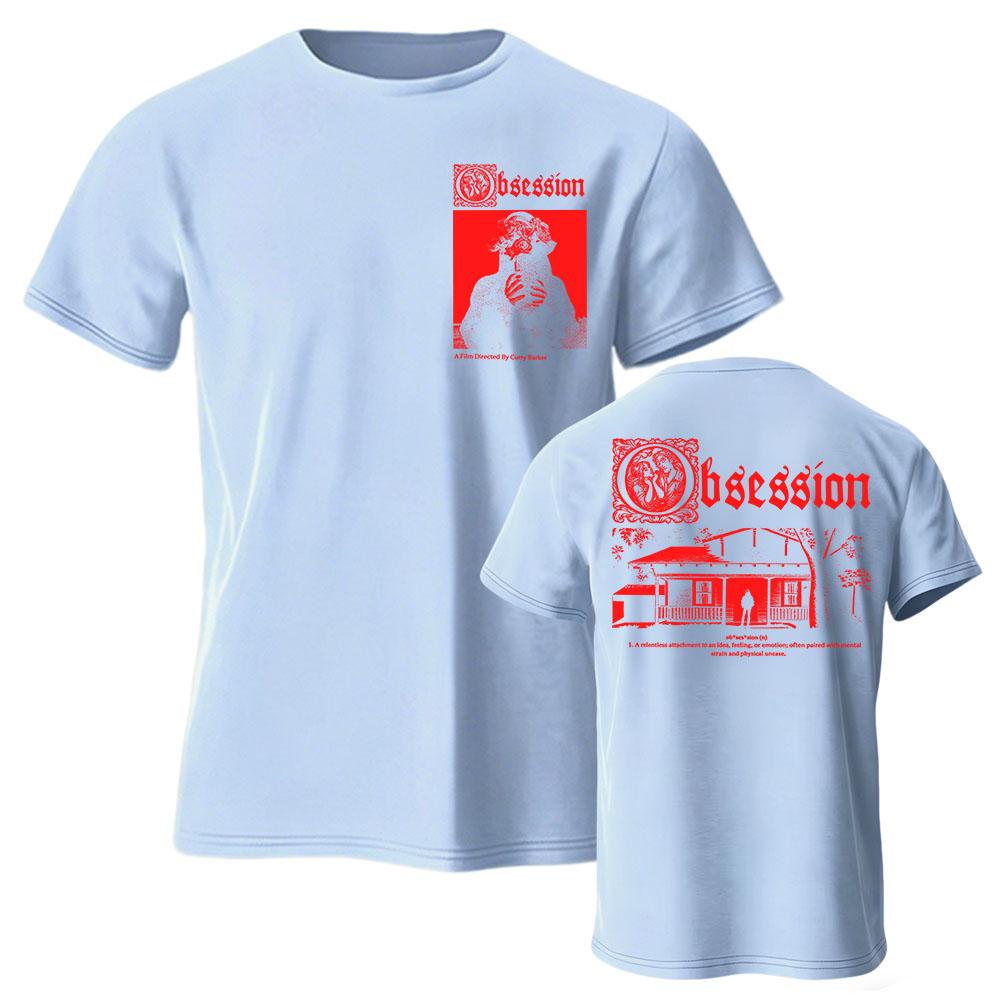 Футболка с надписью Movie Obsession I Love You, летняя, хлопковая, повседневная, для мужчин/женщин, с коротким рукавом, модная, унисекс, уличная одежда, графический мерч