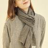 CHIQUITA Long Scarf (Checked Cotton) Beige 243701CBE