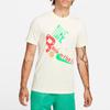 Nike Swoosh Letter Print Ribbed Crew Neck Short Sleeve T-Shirt Men Tops Off-White FN0809-113