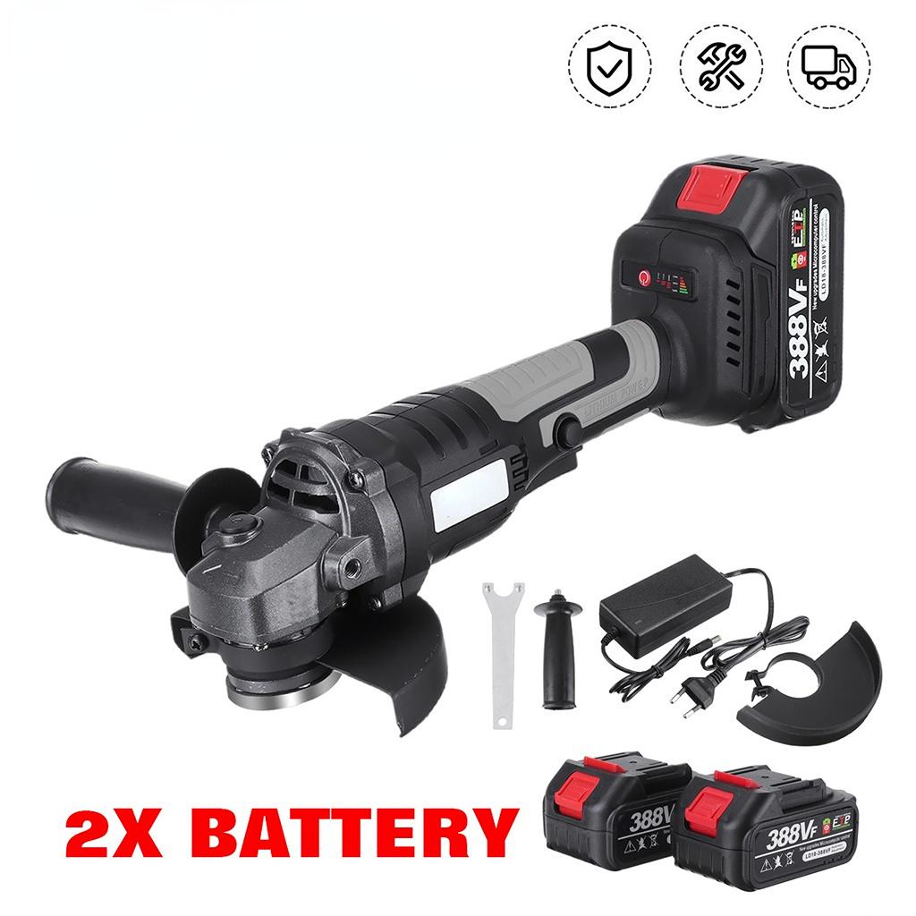 388VF 125 мм Бесщеточная электрическая угловая шлифовальная машина Беспроводной деревообрабатывающий электроинструмент