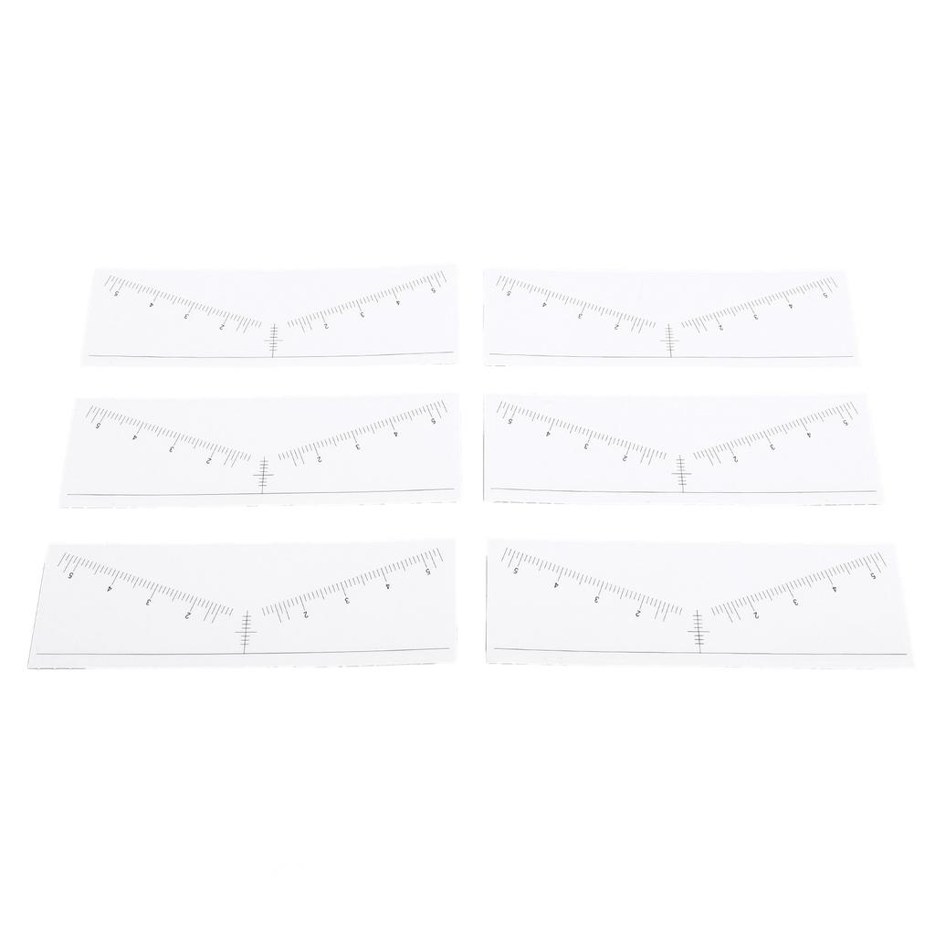 100 Sheets Disposable Eyebrow Ruler Stencils Stickers for Symmetrical Shaping Strong Adhesive Eyebro