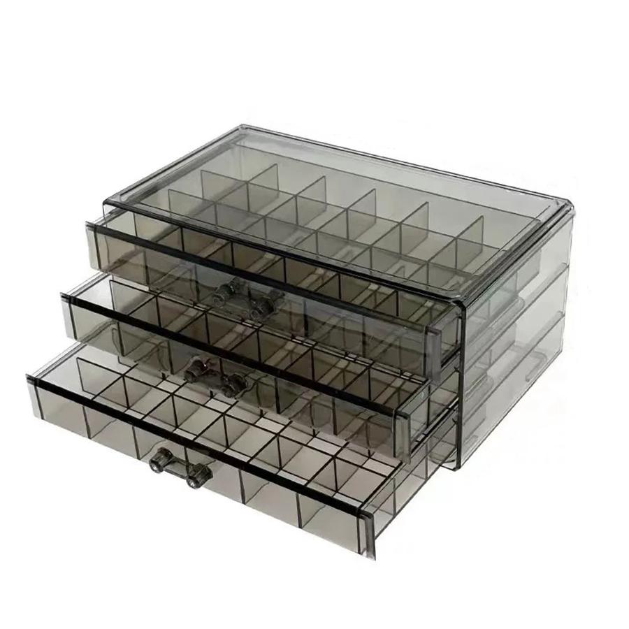 72 Grid 3-Layer Jewelry Storage Box - Elegant Practical Display Stand for Jewelry Storage Box