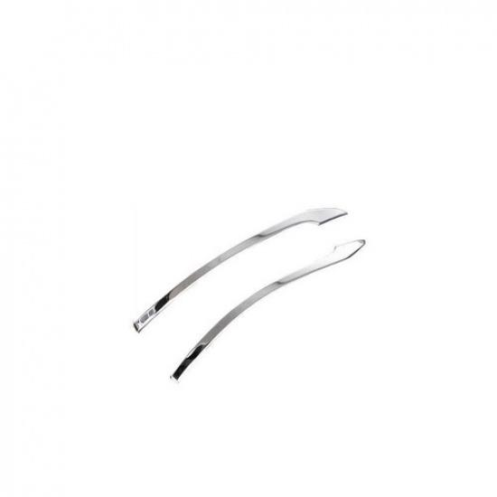 Fit For Benz EQE EQS - Silver Steel Exterior Rear View Mirror Strip Trim