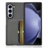 Для Samsung Galaxy Z Fold 6 чехол вставка карты мягкий кожаный устойчивый к царапинам чехол для телефона Galaxy Z Fold 5 4 3 5G складной чехол