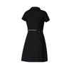 Новое платье с коротким рукавом серии FILA Golf Женское Насыщенный черный A11W525325F-BK