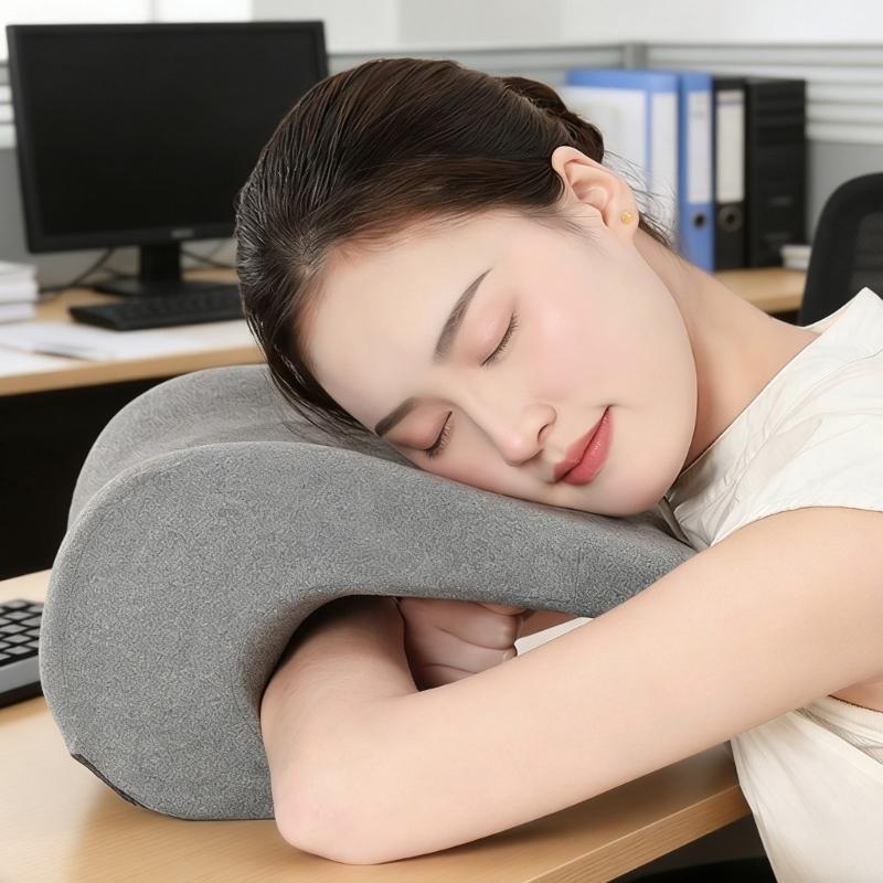 Headrest Attachment for Computer Chair Ergonomic Memory Foam Office Chair Neck Support Pillow with Cover for Napping