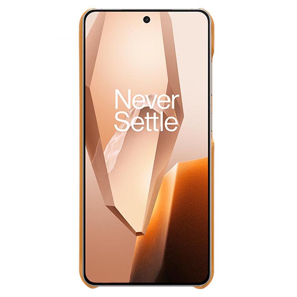 Phone Case for OnePlus 13R 5G/Ace 5 5G/Ace 5 Pro 5G Calf Texture PU Leather Hard PC Protective Phone Cover