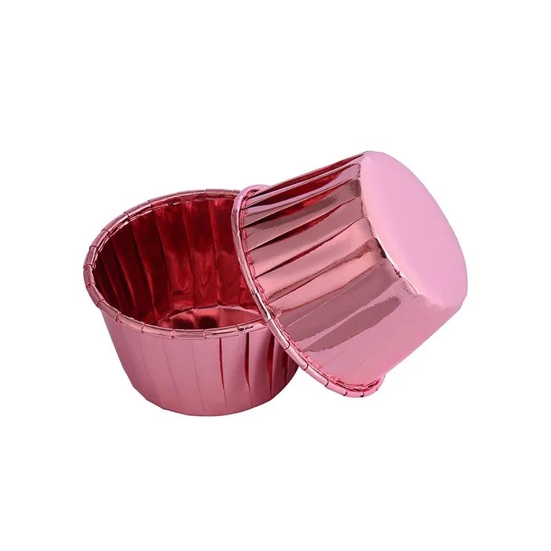 50pcs Large Cupcake Paper Cup Oilproof Cupcake Liner Baking Cup Tray Case Wedding Party Cake Stand Silicone Molds