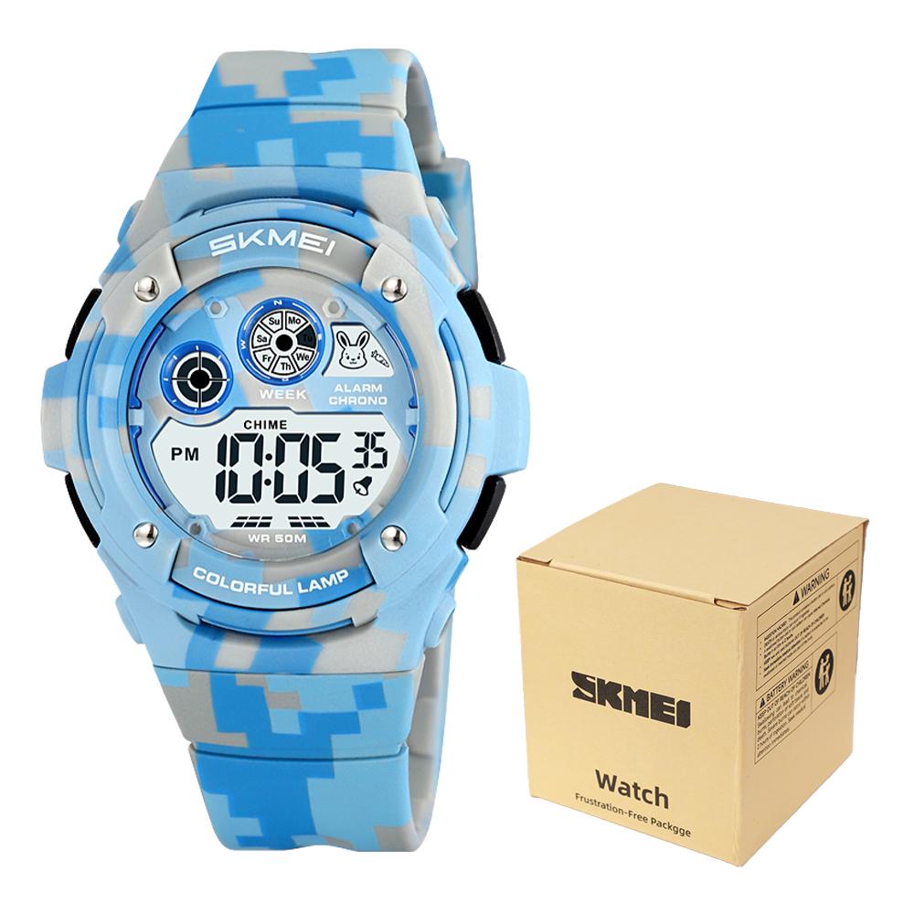 SKMEI 2430 Digital Kids Watch Electric Wristwatch Children’s Clock 5Bar Waterproof Alarm Countdown Timer Week Date Chronograph