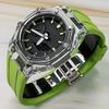 Casio Мужские часы Casio G-Shock GA-2100-1A с двойным дисплеем (жидкокристаллический/аналоговый), 44 мм, черные -