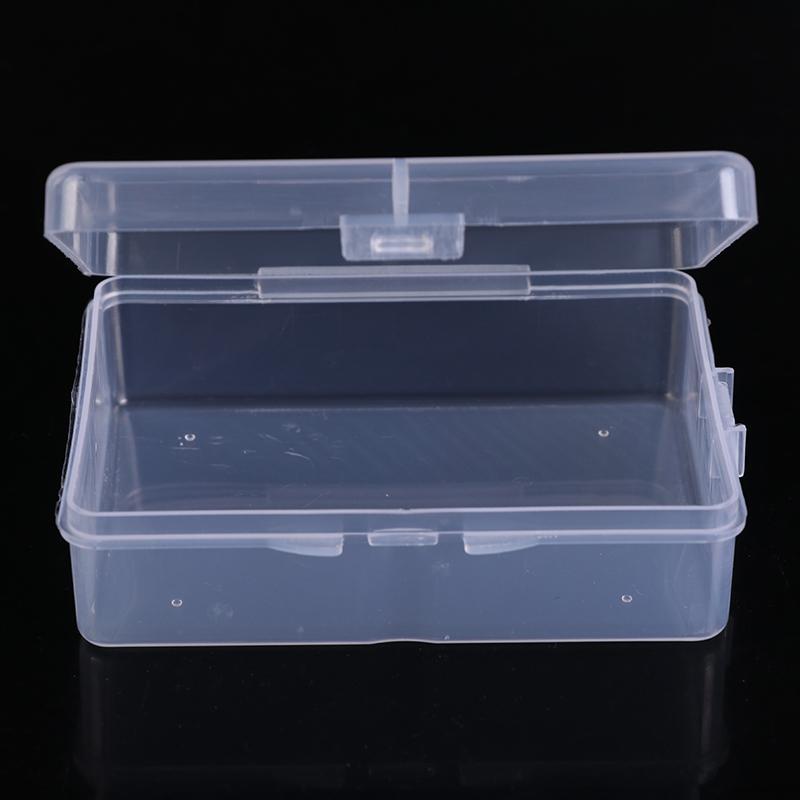 10 шт. прозрачная коробка для хранения прямоугольная пластиковая шкатулка для бисерных украшений контейнер