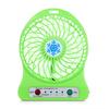 Portable Rechargeable LED Light Fan  Cooler Mini Desk USB 18650 Battery Fan