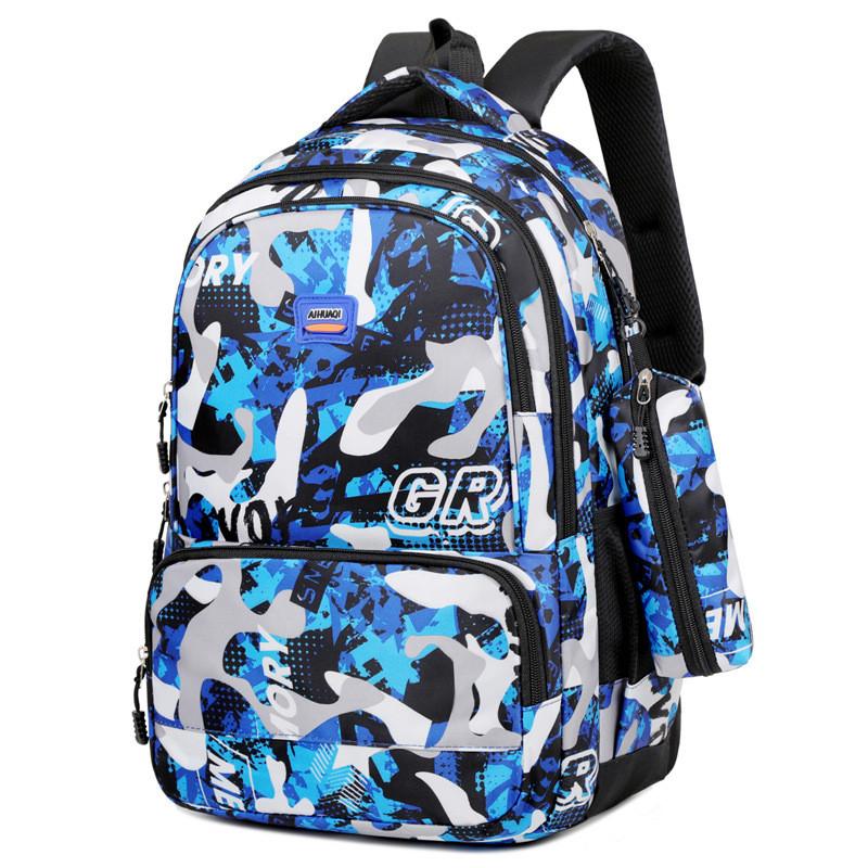 Large Backpack Printed Capacity Wear Resistant Schoolbag Student