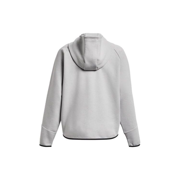 Under Armour Спортивная куртка на молнии с капюшоном и принтом, женские топы, серая 1379842-011