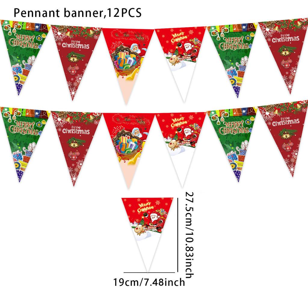 Хэллоуин Рождество Треугольный Флаг Баннер Праздничные Принадлежности Для Домашнего Декора
