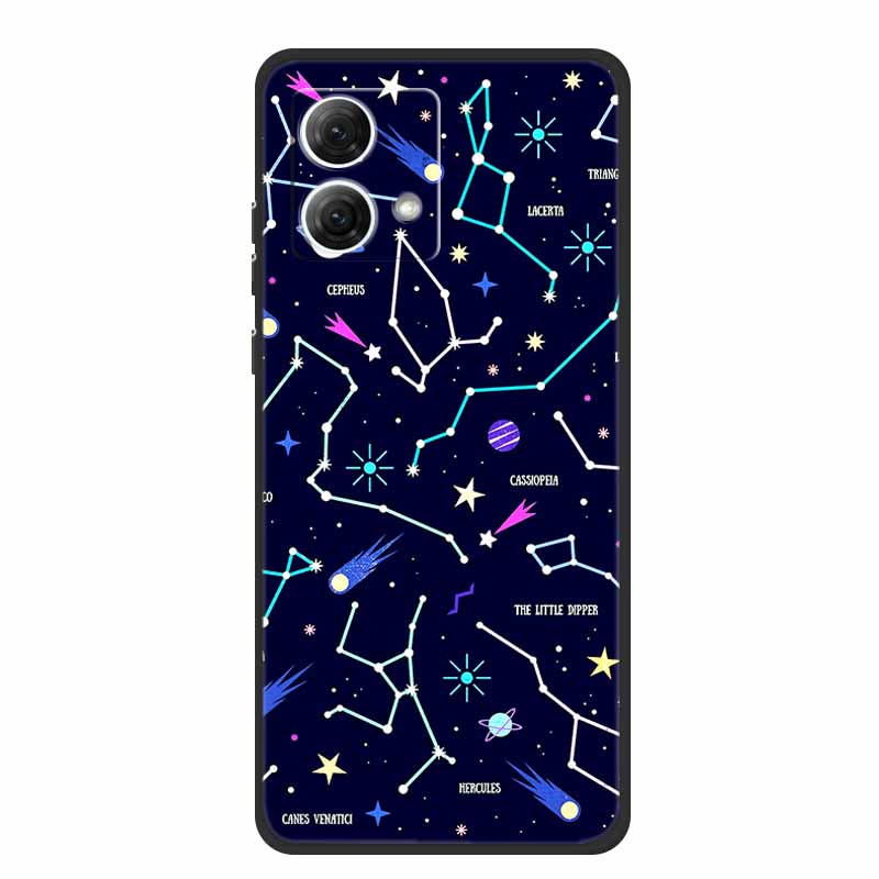 Рождественские чехлы Fundas для Motorola Moto G54 Европа Чехол для телефона Мягкий силикон ТПУ Capa Moto G54 Fundas XT-2343-1 Астронавт Coque