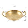 Stainless Steel Seafood Rice Pot Home Cooking Paella Pan Picnic Snack Plates Cookware Saucepan Dry Pots with Handle for Kitchen