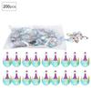 200 шт. хрустальные бусины из акриловой смолы, капельные швейные пуговицы со стразами, 7x12 мм, украшение для обуви